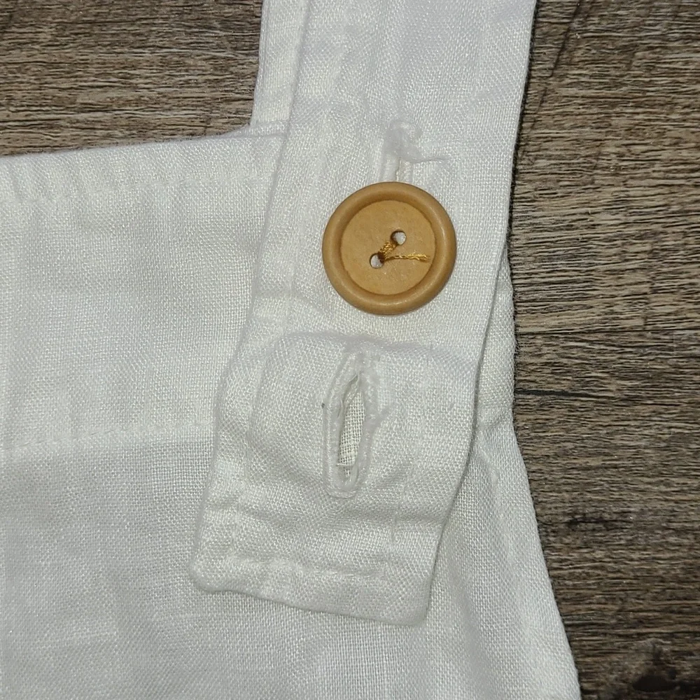 NWT! Mate the Label Maya Linen Overalls - White - Picture 10 of 15